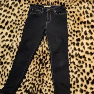 Levi Strauss Dark Wash Women's High Rise Skinny Jeans 721